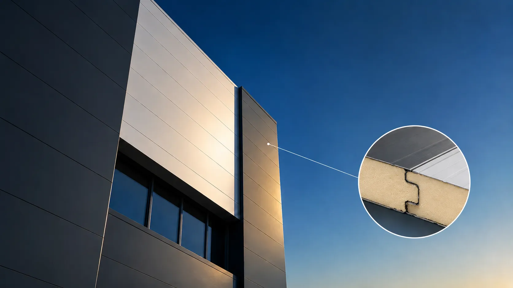 Real Panel insulated sandwich panel facade system