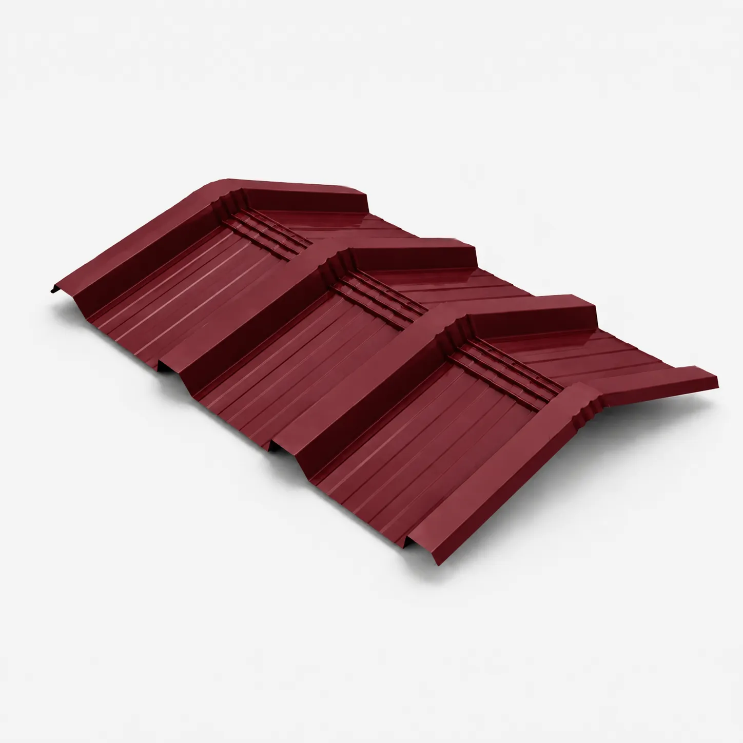 Real Panel Profiled ridge red cap for roof
