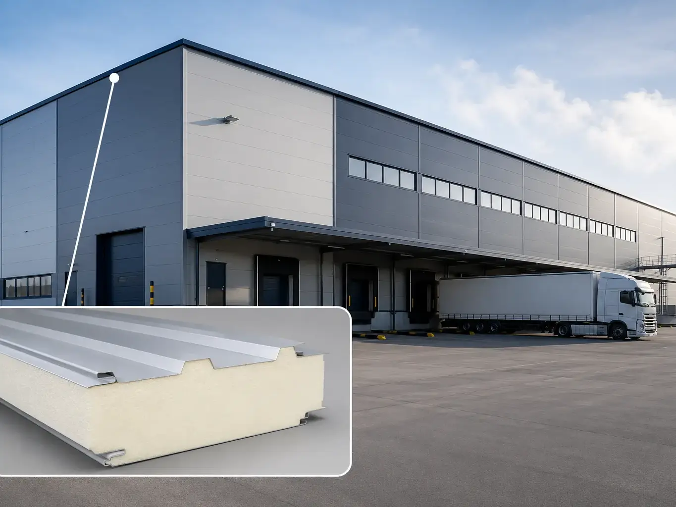 Cut logistics roof panel