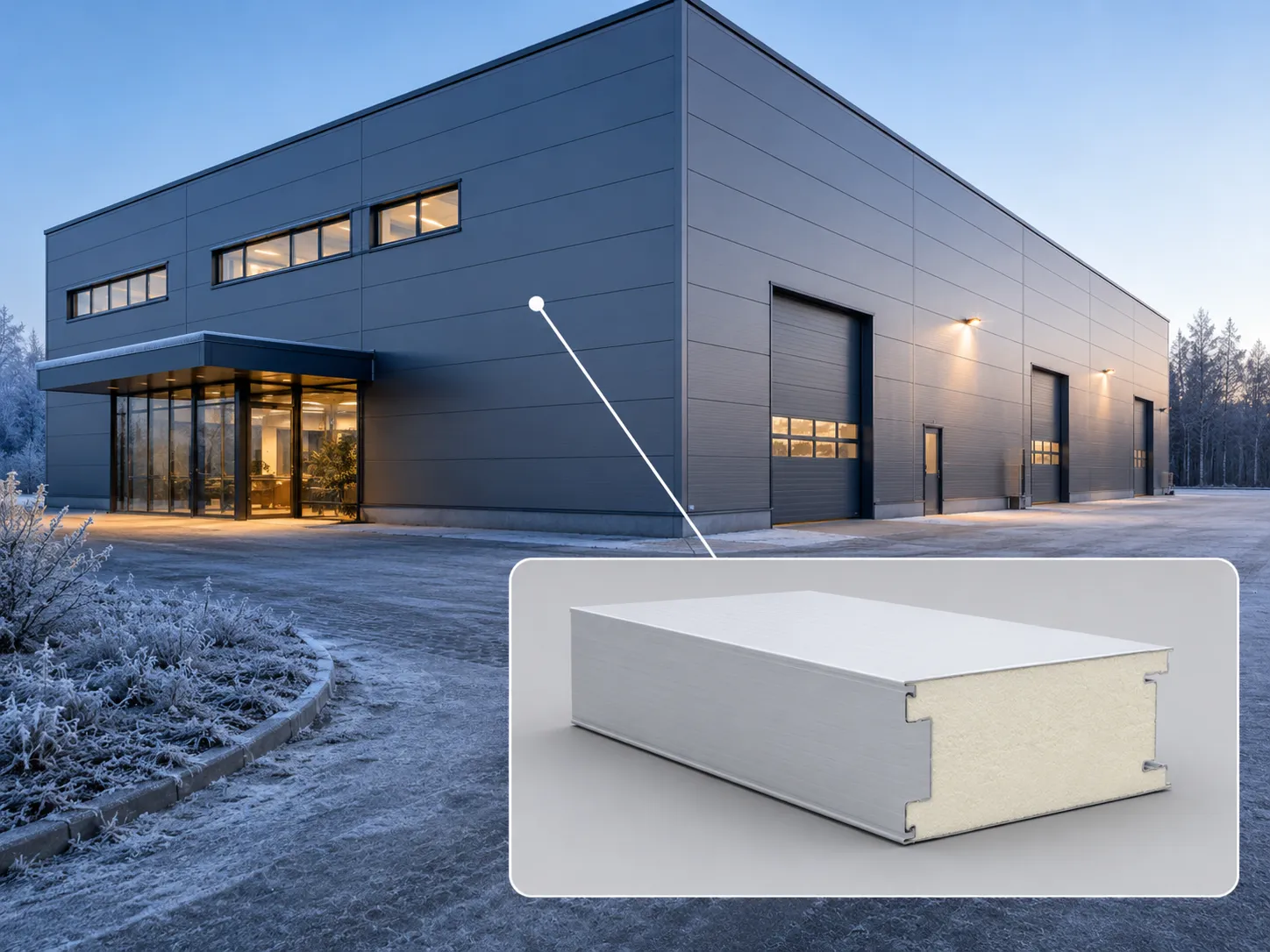 Cut thermal pur panel