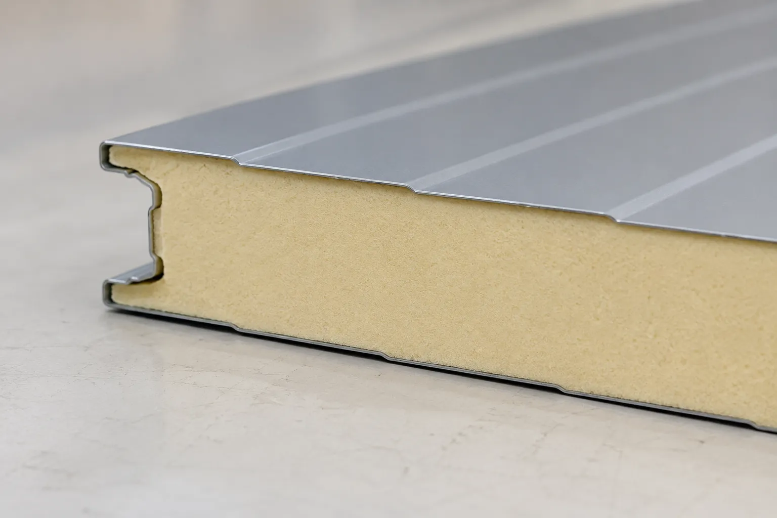 Insulated sandwich panel core and steel facings supplied to Romania