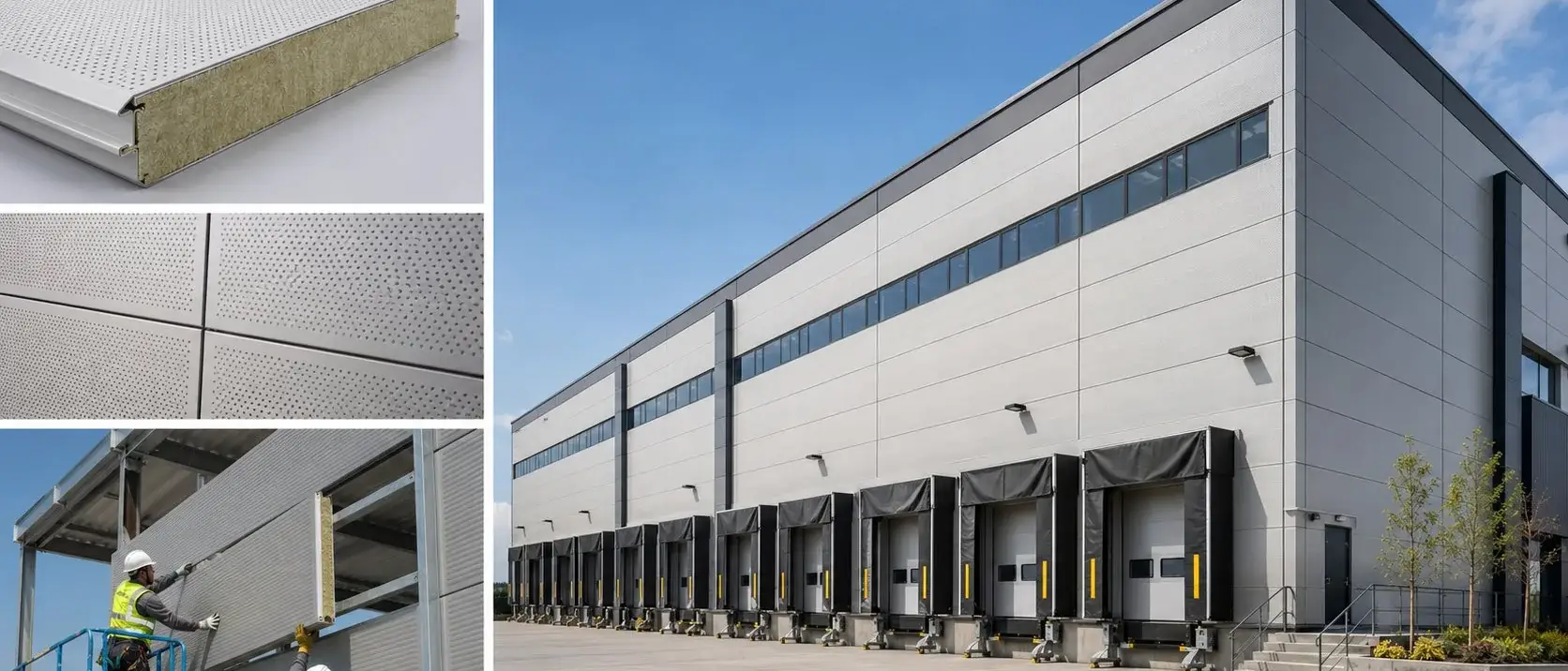 Real panel acoustic sandwich panel installation