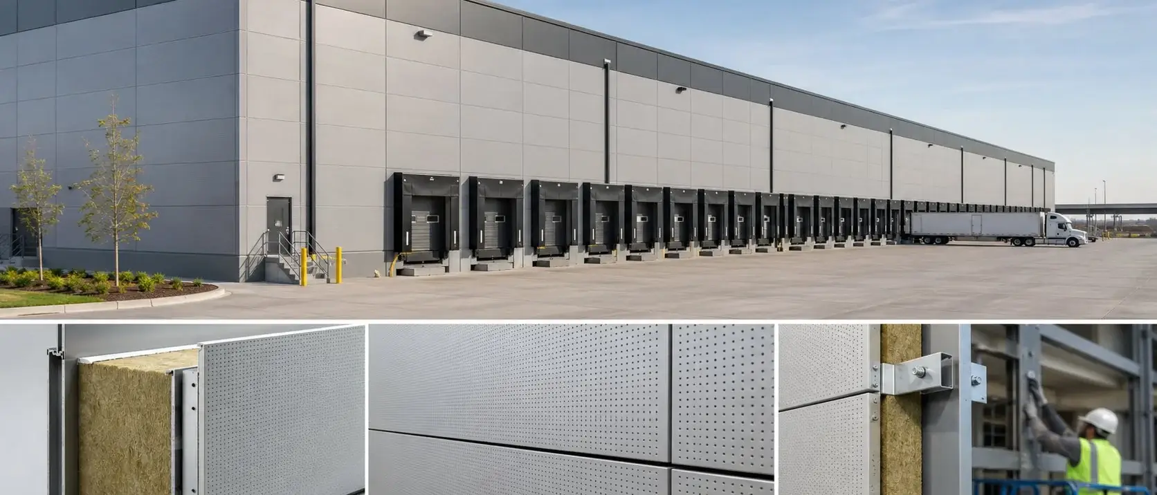 Real panel acoustic sandwich panel logistics