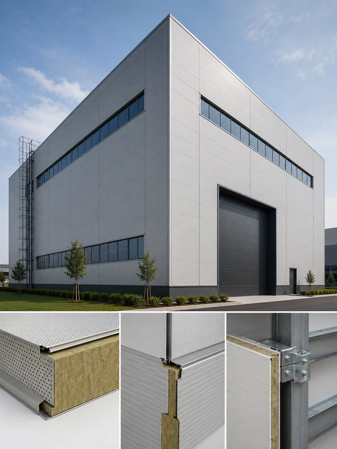 Real panel acoustic sandwich panel
