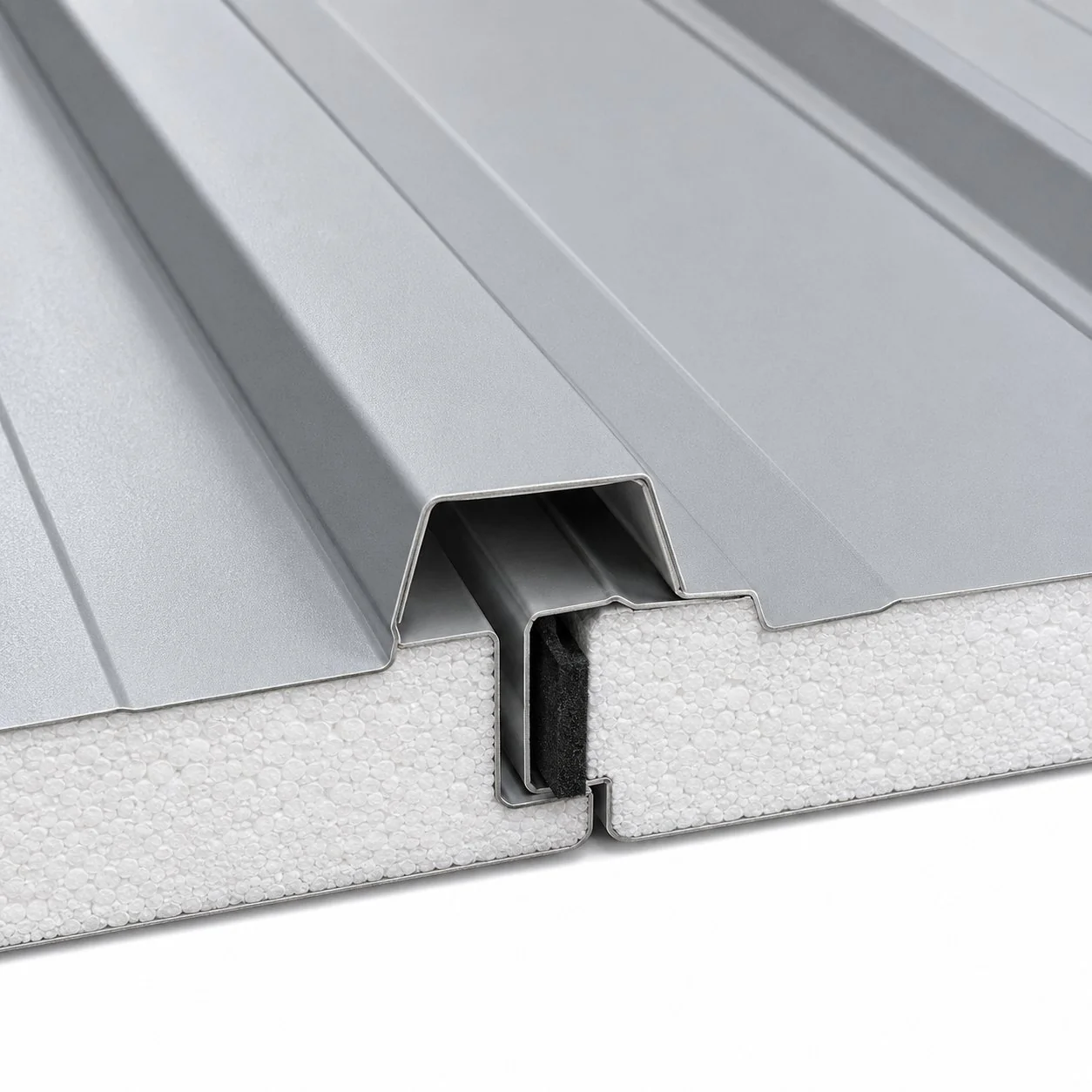 Real panel eps roof panel joint