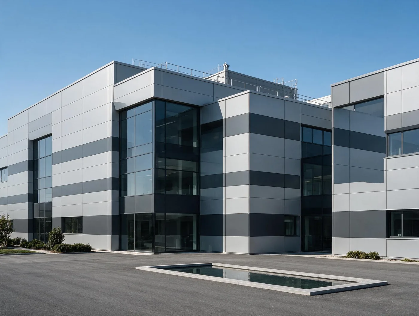 Real Panel insulated facade sandwich panels on a modern building