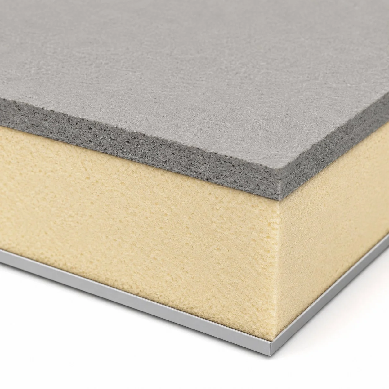Real panel fibercement facade panel cross section
