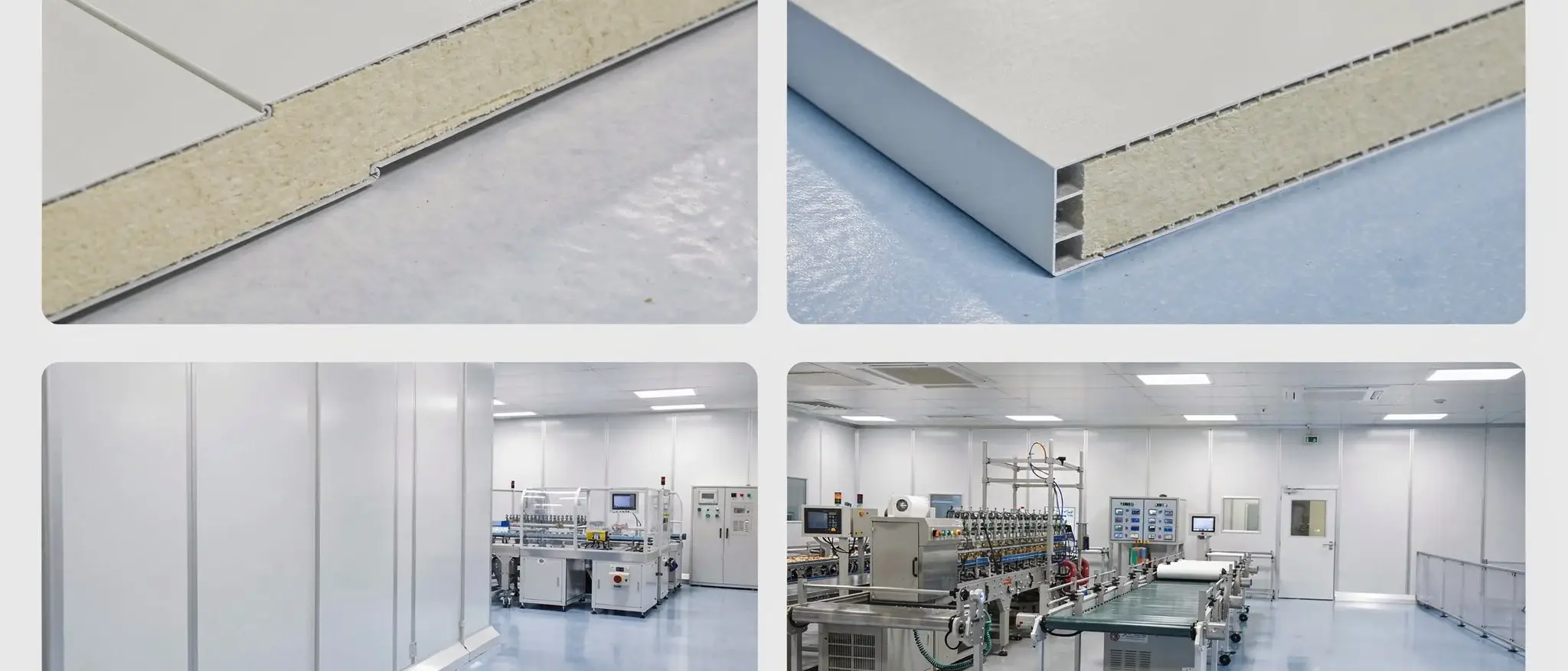Real panel hygienic sandwich panel detail