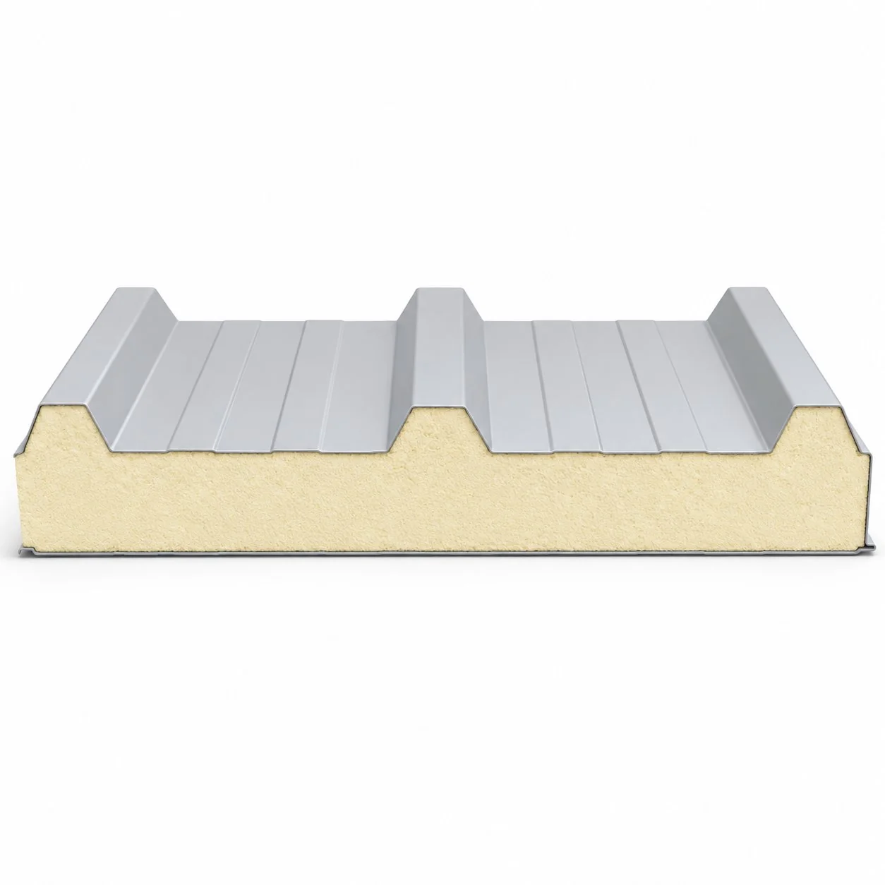 Real panel polyurethane roof panel cross section