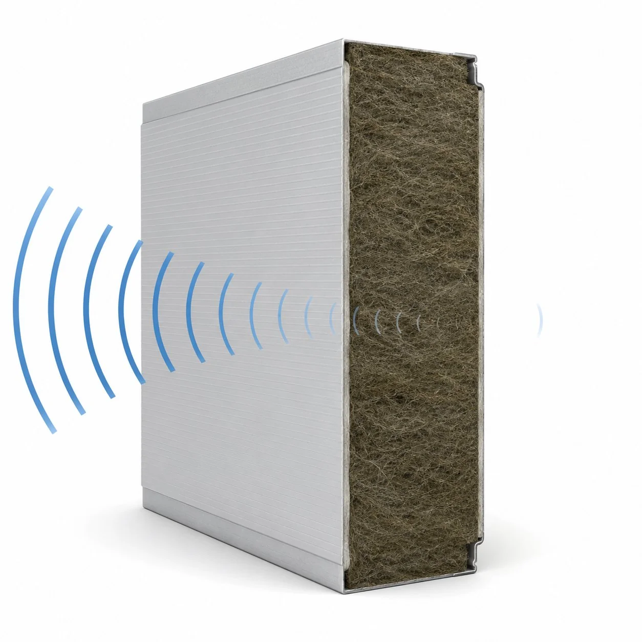 Real panel rockwool facade panel acoustic