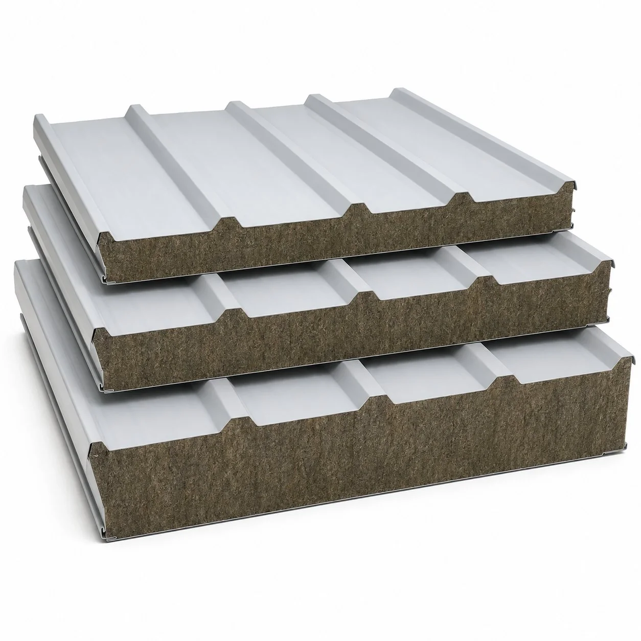 Real panel rockwool roof panel thickness
